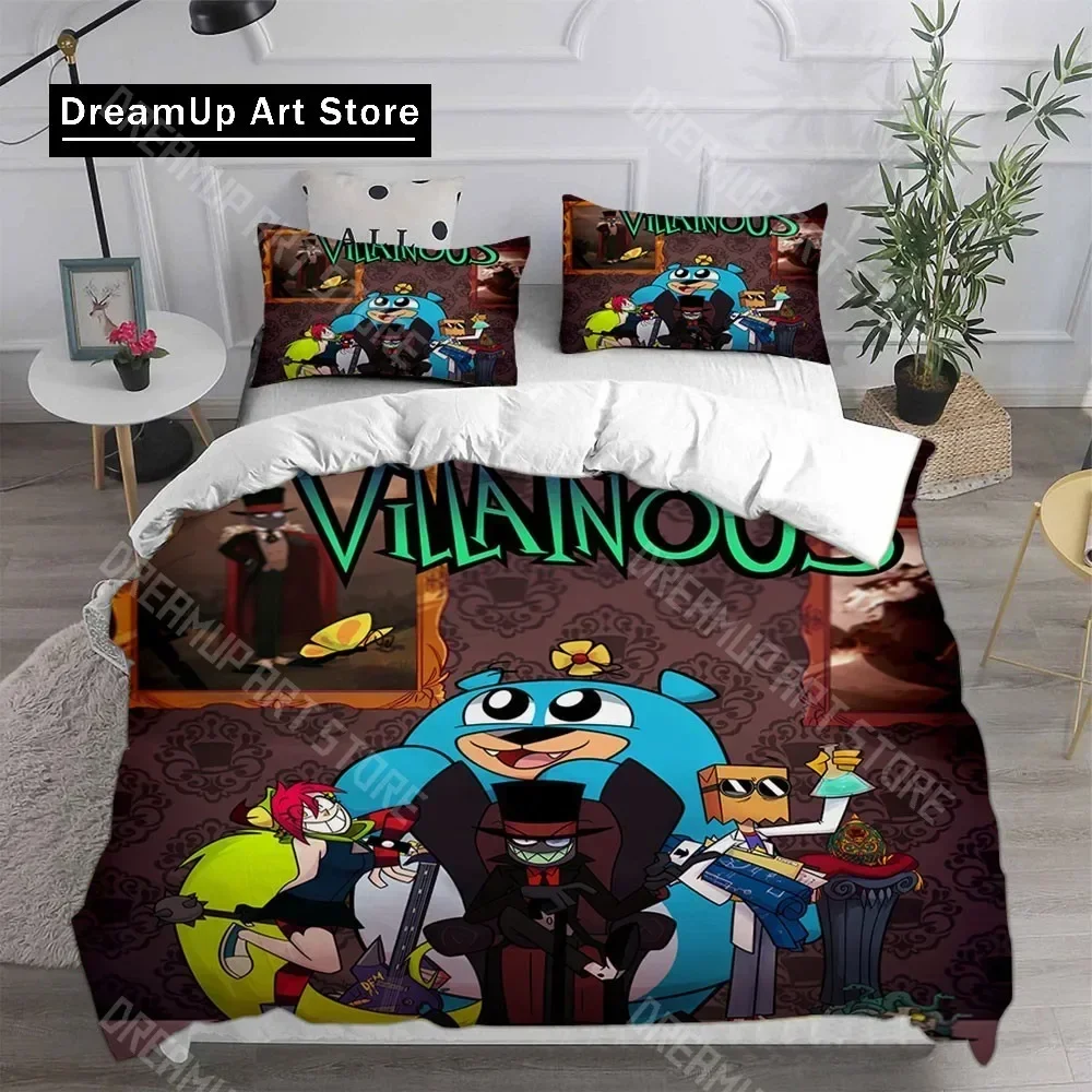 Anime Bed Sheet Set Game Villainous Bedding Set Single Twin Full birthday gift Size Bed Set Adult Kid Bedroom Duvetcover Sets
Anime Bed Sheet Set Game Villainous Bedding Set Single Twin Full birthday gift Size Bed Set Adult Kid Bedroom Duvetcover Sets