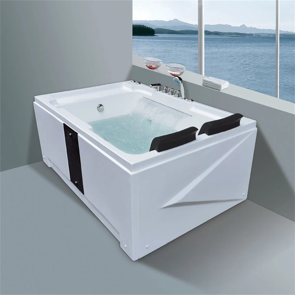 Two Person Whirlpool Freestanding Bath Tub Modern Design Waterfall Acrylic Massage Bathtub
Two Person Whirlpool Freestanding Bath Tub Modern Design Waterfall Acrylic Massage Bathtub