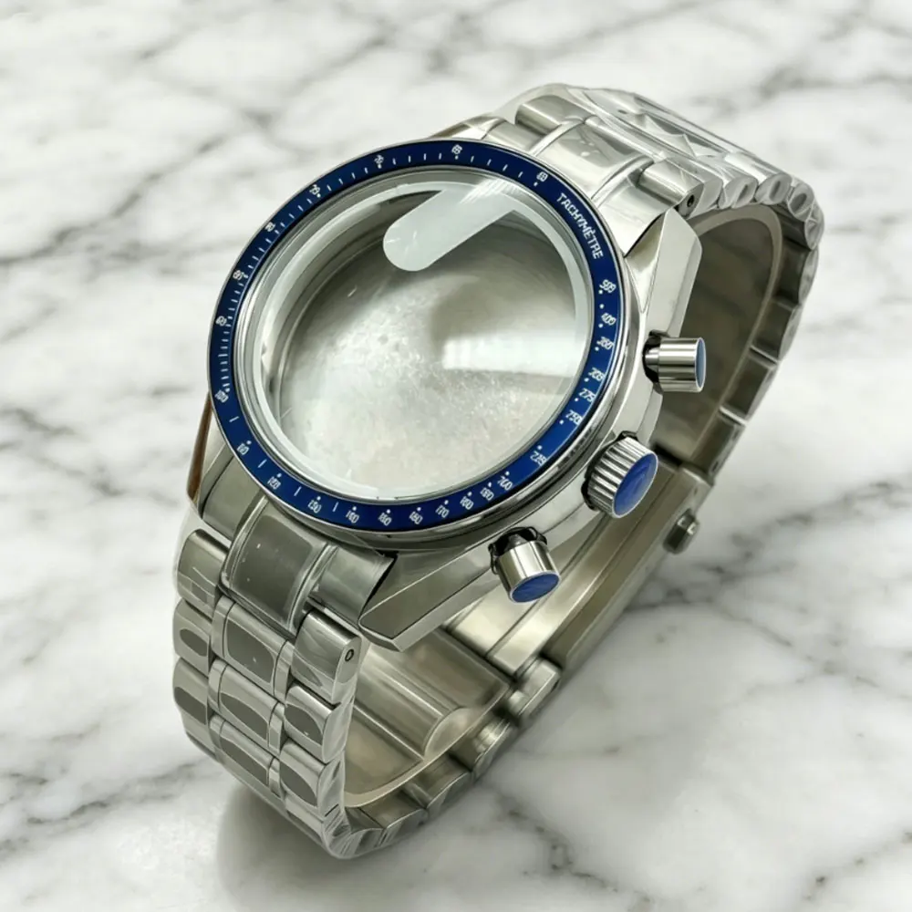 40mm 316L stainless steel speed master case, 5bar waterproof, suitable for VK63 quartz movement fit 32.5mm watch dial Chronograp
40mm 316L stainless steel speed master case, 5bar waterproof, suitable for VK63 quartz movement fit 32.5mm watch dial Chronograp