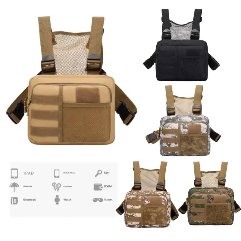 Outdoor Vest Chest Bag For Men Women, Multifunctional Chest Pack With Built-In Phone Holder Lightweight Chest Rig Pouch Backpack
Outdoor Vest Chest Bag For Men Women, Multifunctional Chest Pack With Built-In Phone Holder Lightweight Chest Rig Pouch Backpack