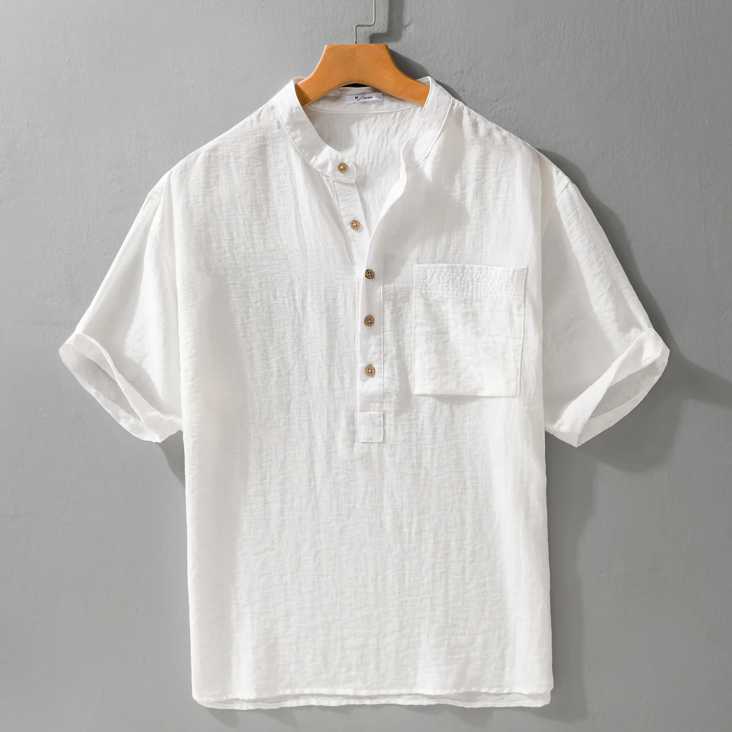 New Chinese Style Men's Short Sleeve Shirt Linen Blend Casual Thin Breathable Summer Fashion Retro Collar Stand up Shirt
New Chinese Style Men's Short Sleeve Shirt Linen Blend Casual Thin Breathable Summer Fashion Retro Collar Stand up Shirt