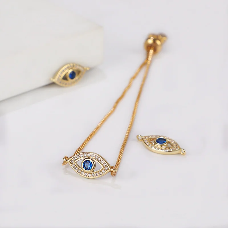 Lucky Gold Color Zircon Evil Blue Eye Bracelet Bangle Fashion Luxury Jewelry Women Gift Adjustable Handmade
Lucky Gold Color Zircon Evil Blue Eye Bracelet Bangle Fashion Luxury Jewelry Women Gift Adjustable Handmade