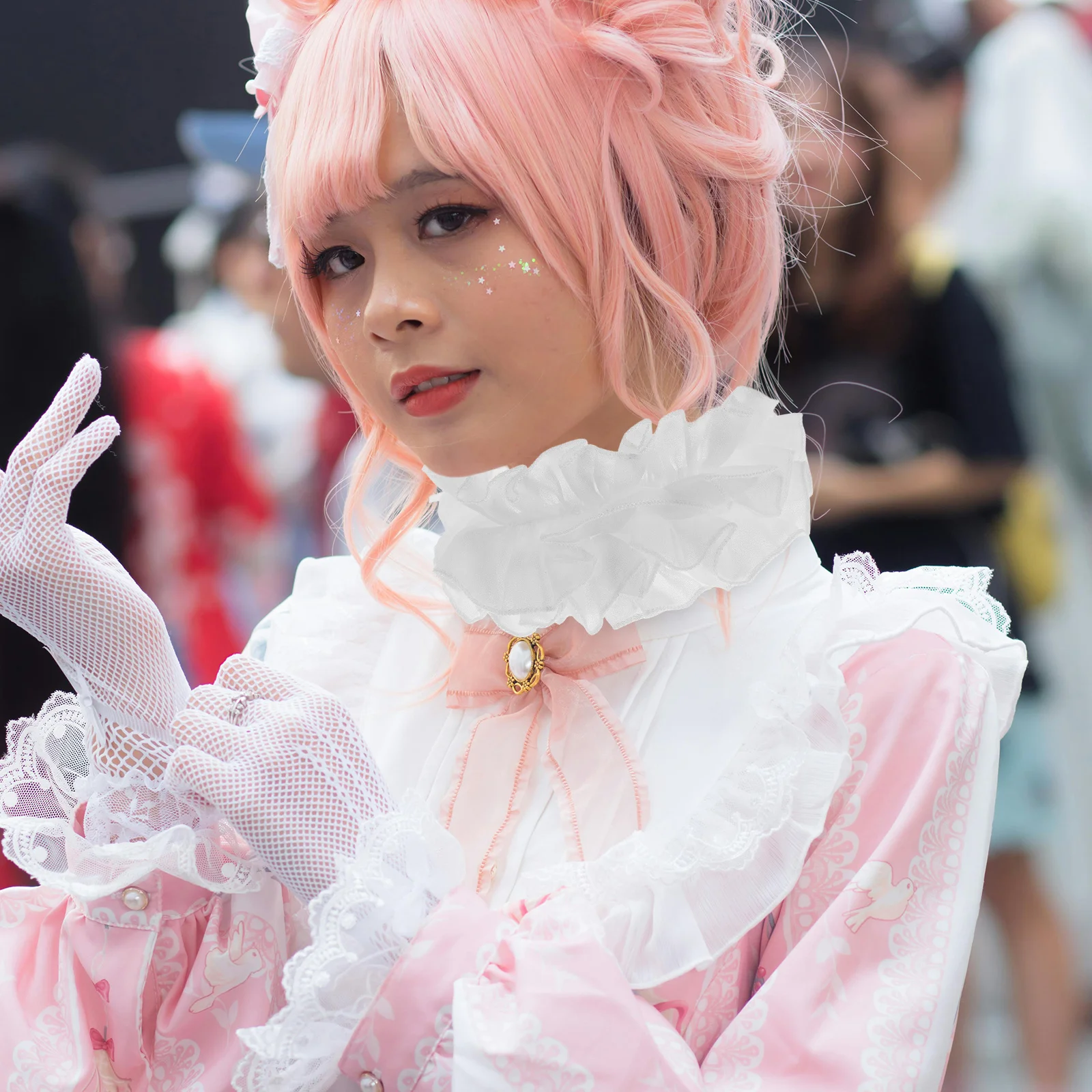 Chiffon Fake Collar For Women Detachable Ruffled Neck Ruffle Fashion Accessory Retro Tulle Layered Mesh Cosplay Costume
Chiffon Fake Collar For Women Detachable Ruffled Neck Ruffle Fashion Accessory Retro Tulle Layered Mesh Cosplay Costume