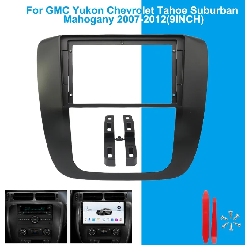 For GMC Yukon / Chevrolet Tahoe / Suburban Mahogany 2007-2012 9inch Car Radio Fascia Panel Frame Kit
For GMC Yukon / Chevrolet Tahoe / Suburban Mahogany 2007-2012 9inch Car Radio Fascia Panel Frame Kit