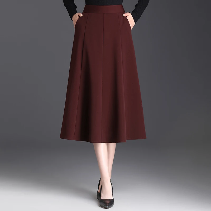 ZUZK Solid Suit Skirt Women Spring Autumn Elastic High Waist Mid-Length Pocket Simple Elegant Office Lady Skirt 3Colors
ZUZK Solid Suit Skirt Women Spring Autumn Elastic High Waist Mid-Length Pocket Simple Elegant Office Lady Skirt 3Colors