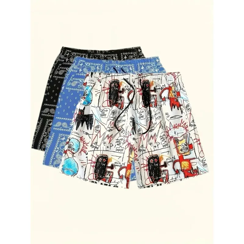 Мужские пляжные брюки с эластичным шнурком и принтом, повседневные и модные минималистичные шорты
Мужские пляжные брюки с эластичным шнурком и принтом, повседневные и модные минималистичные шорты