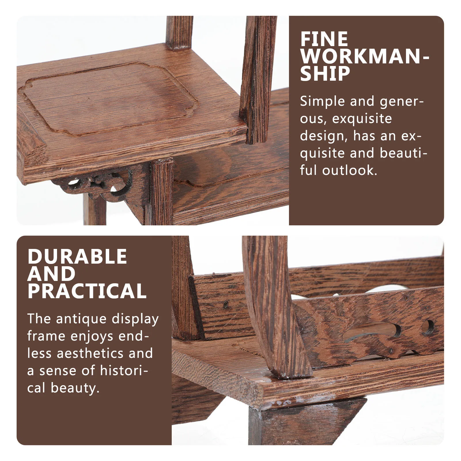 Wooden Chicken Wing Wood Curio Display Shelf Vintage Tea Canister Rack Home Decor Jade Crafts Storage Stand
Wooden Chicken Wing Wood Curio Display Shelf Vintage Tea Canister Rack Home Decor Jade Crafts Storage Stand