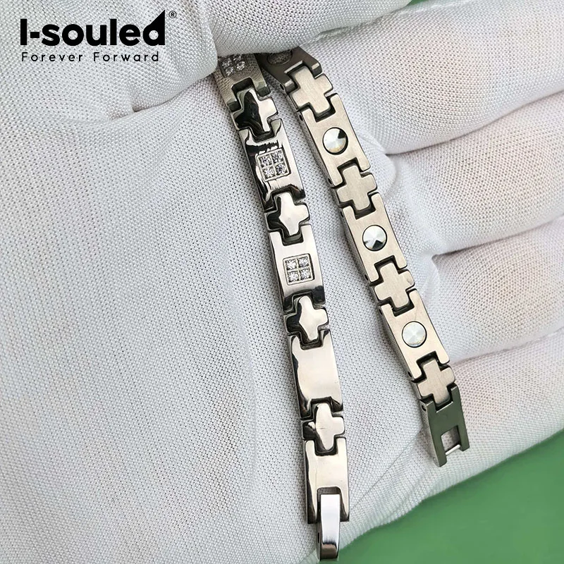 6mm pure titanium inlaid zircon bracelet trendy and fashionable
6mm pure titanium inlaid zircon bracelet trendy and fashionable