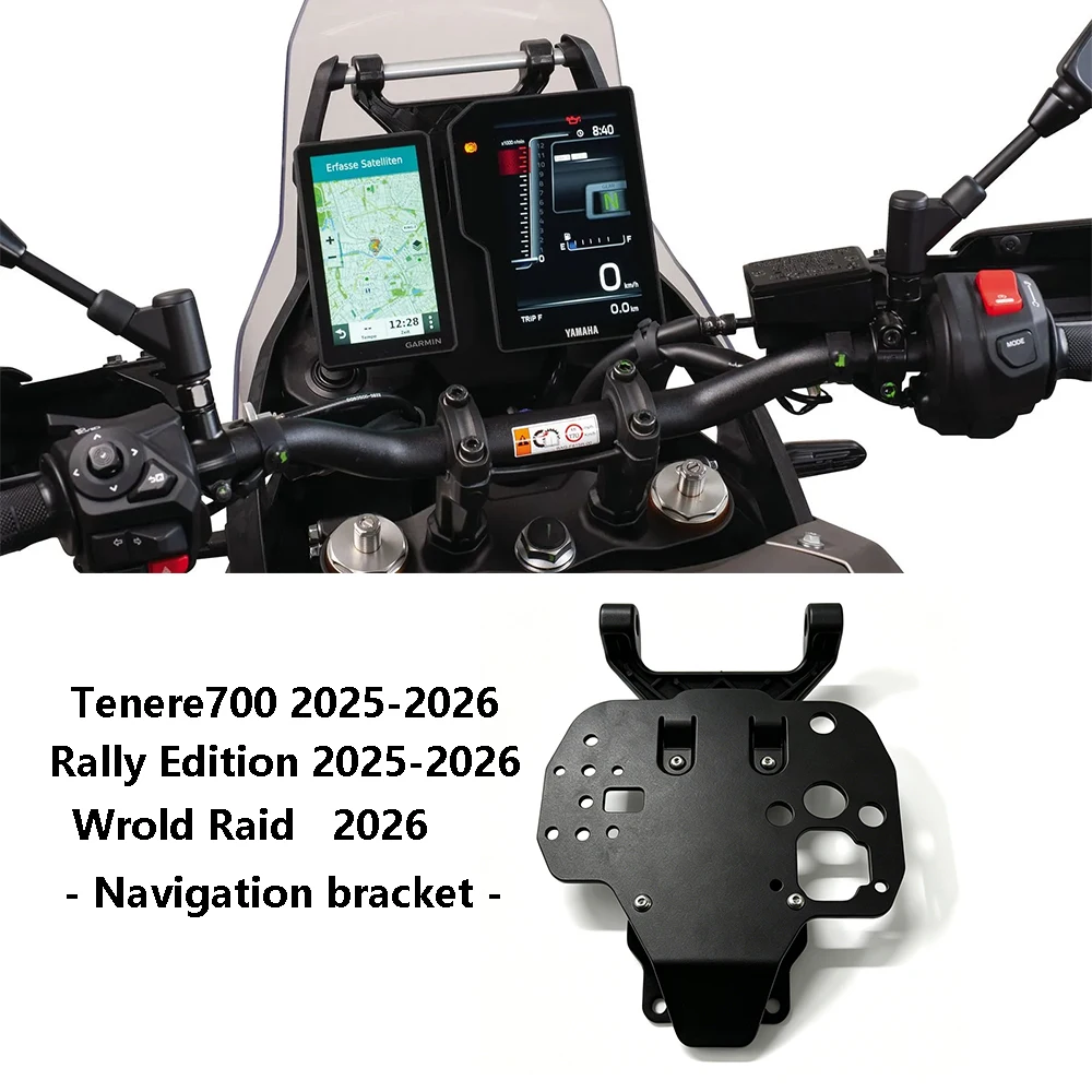 For Tenere700 Tenere 700 Rally Edition 2025-2026 T7 T700 World Raid 2026 for Garmin Zumo XT/XT2 Smartphone GPS Navi Mount
For Tenere700 Tenere 700 Rally Edition 2025-2026 T7 T700 World Raid 2026 for Garmin Zumo XT/XT2 Smartphone GPS Navi Mount
