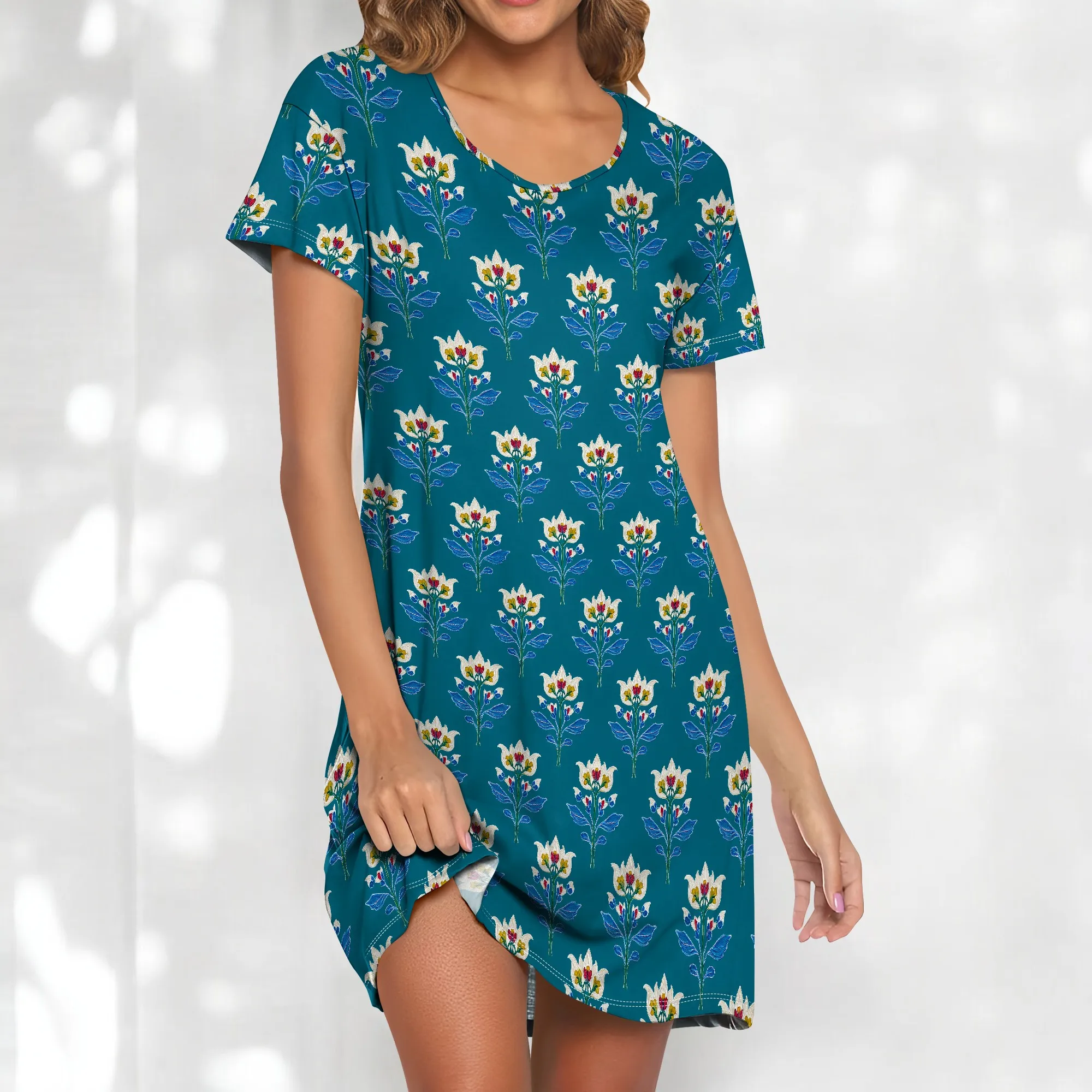 Plus Size Floral Print Dress Short Sleeve Casual Sundress S-3XL Summer Vacation or Garden Party Look
Plus Size Floral Print Dress Short Sleeve Casual Sundress S-3XL Summer Vacation or Garden Party Look
