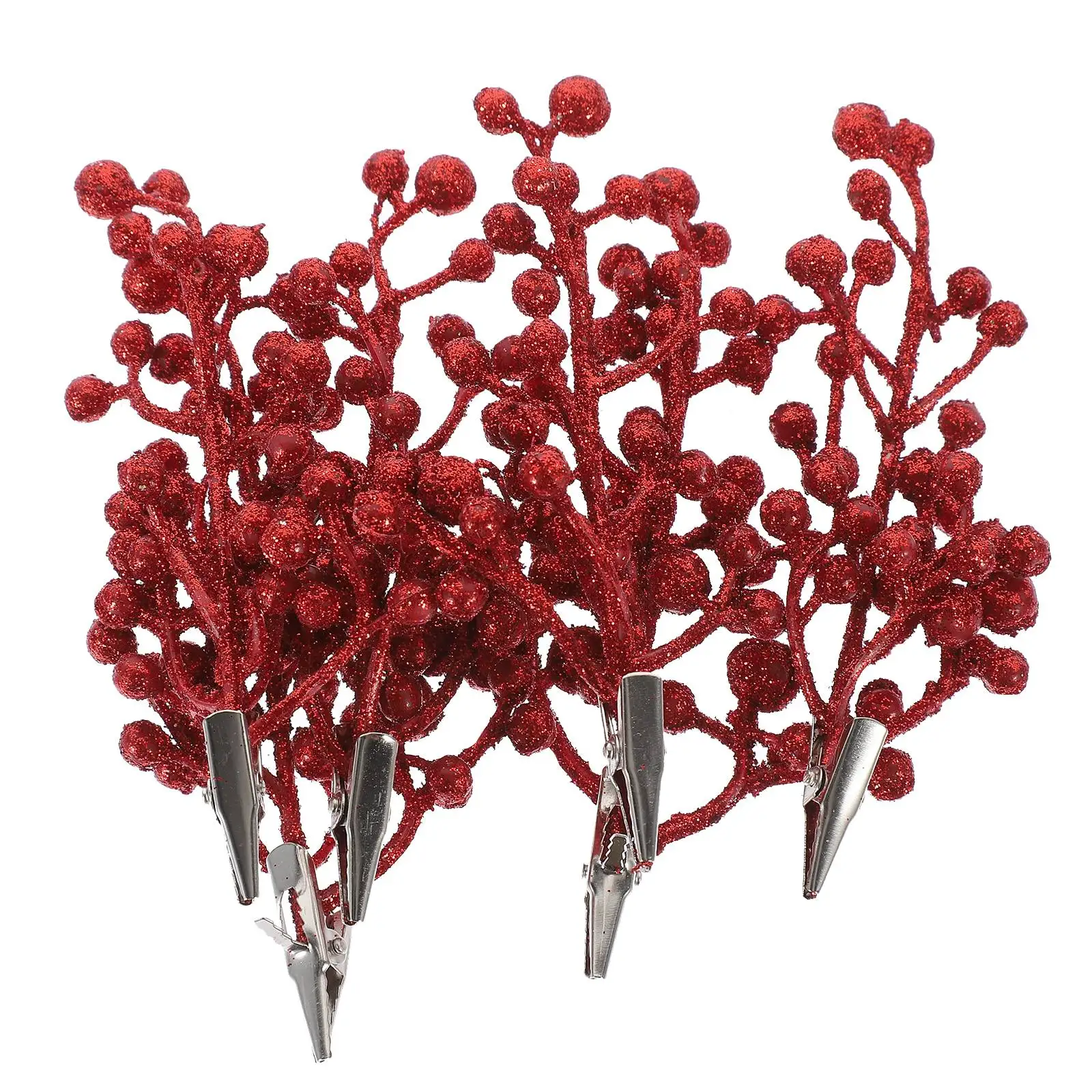 6pcs Christmas Tree Decorations Red Glitter Clips Small Berry Stems Artificial Fruit Skewers Home Festive naments DIY
6pcs Christmas Tree Decorations Red Glitter Clips Small Berry Stems Artificial Fruit Skewers Home Festive naments DIY