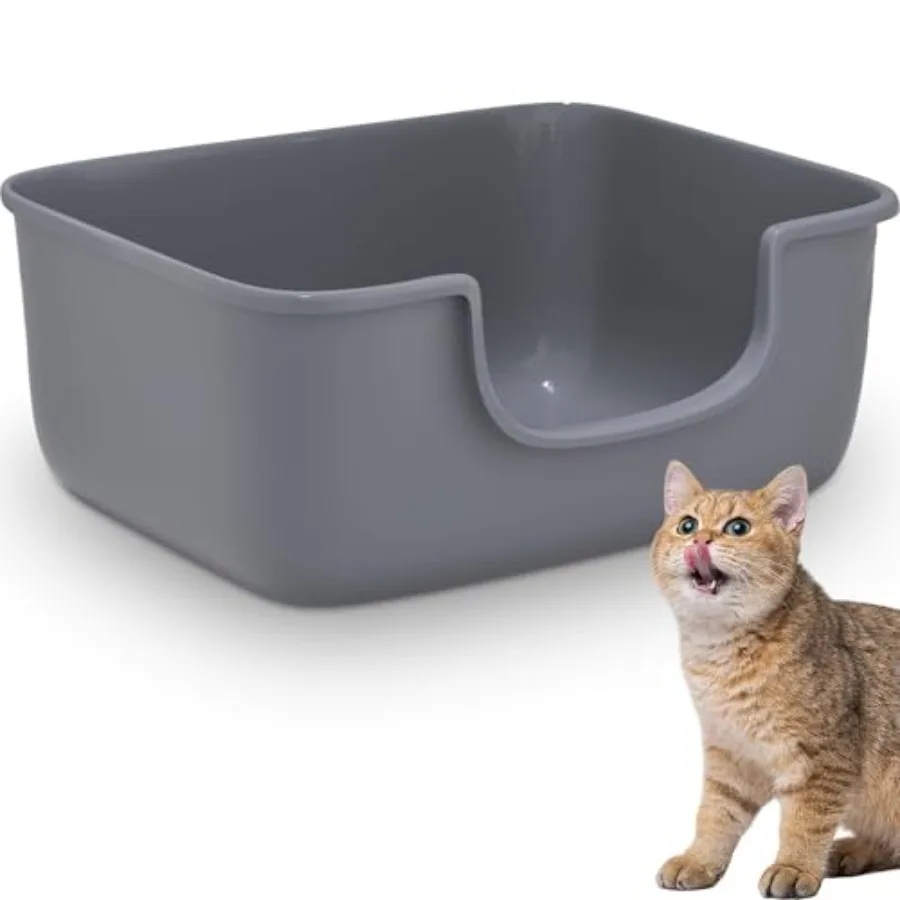 Large Cat Litter Box with High Sides, Open Kitty Litter Boxes Anti-Splashing for Indoor Cat Low Entry Cat Litter Pan for Small
Large Cat Litter Box with High Sides, Open Kitty Litter Boxes Anti-Splashing for Indoor Cat Low Entry Cat Litter Pan for Small