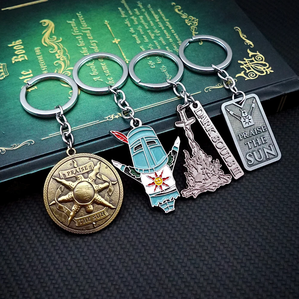 Hot 4 Style Dark Souls Figure Keychains Sun Sollar Fire Keeper Knight Keyring Men Kids Bloodborne Broche Choker Jewelry Gifts
Hot 4 Style Dark Souls Figure Keychains Sun Sollar Fire Keeper Knight Keyring Men Kids Bloodborne Broche Choker Jewelry Gifts