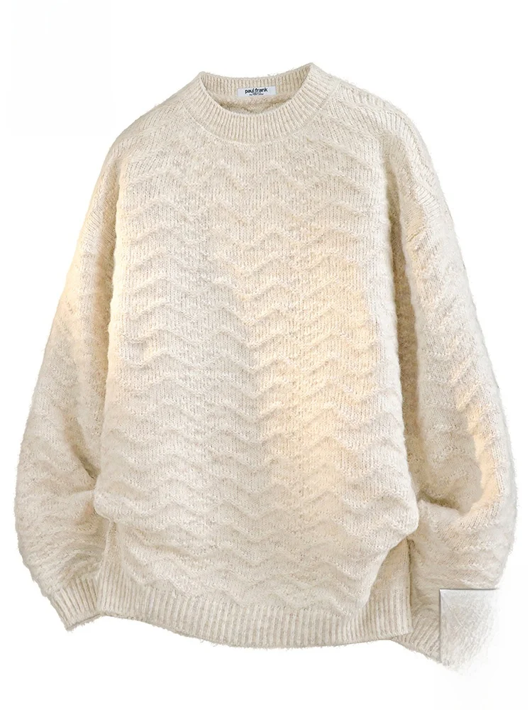 Мужской теплый свитер Paul Frank с длинными рукавами и круглым вырезом, свободный повседневный осенний модный топ из смесового полиэстера, удобный
Мужской теплый свитер Paul Frank с длинными рукавами и круглым вырезом, свободный повседневный осенний модный топ из смесового полиэстера, удобный