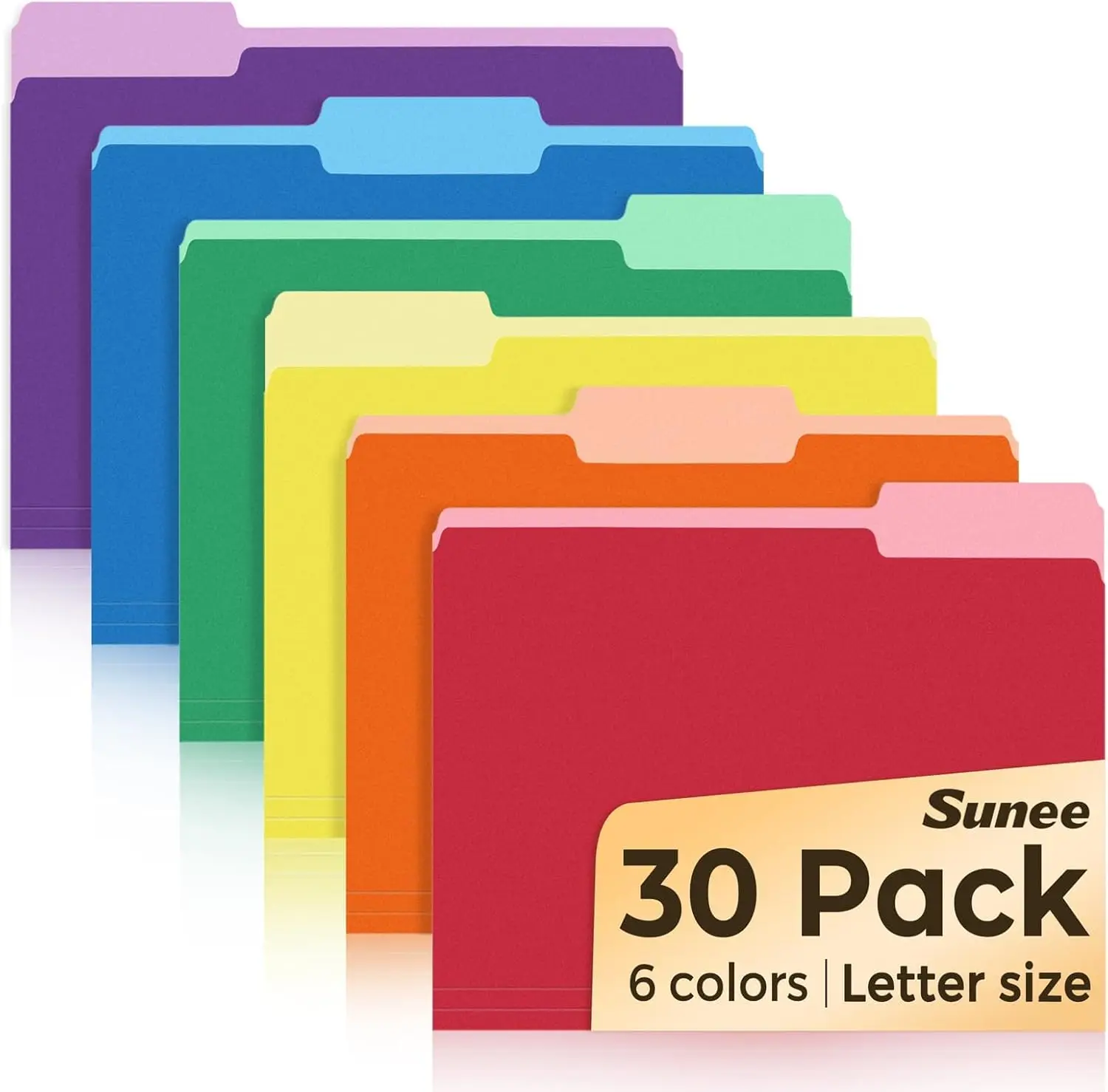 Colored File Folders 30 Pack Manila Folders 8.5x11 with 1/3 Cut Tabs for Home Office School Supplies, 6 Assorted Colors
Colored File Folders 30 Pack Manila Folders 8.5x11 with 1/3 Cut Tabs for Home Office School Supplies, 6 Assorted Colors