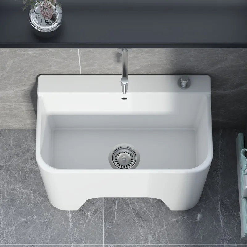 Household heightened small apartment 50cm four-foot wash mop pool balcony ceramic large deepened mop pool can be connected
Household heightened small apartment 50cm four-foot wash mop pool balcony ceramic large deepened mop pool can be connected