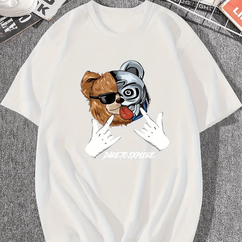 Baby Boy Adult Bear Letter Print T-Shirt Short Sleeve Top Tee 100% Cotton Pullover Sweatshirt Summer Family Matching Outfits
Baby Boy Adult Bear Letter Print T-Shirt Short Sleeve Top Tee 100% Cotton Pullover Sweatshirt Summer Family Matching Outfits