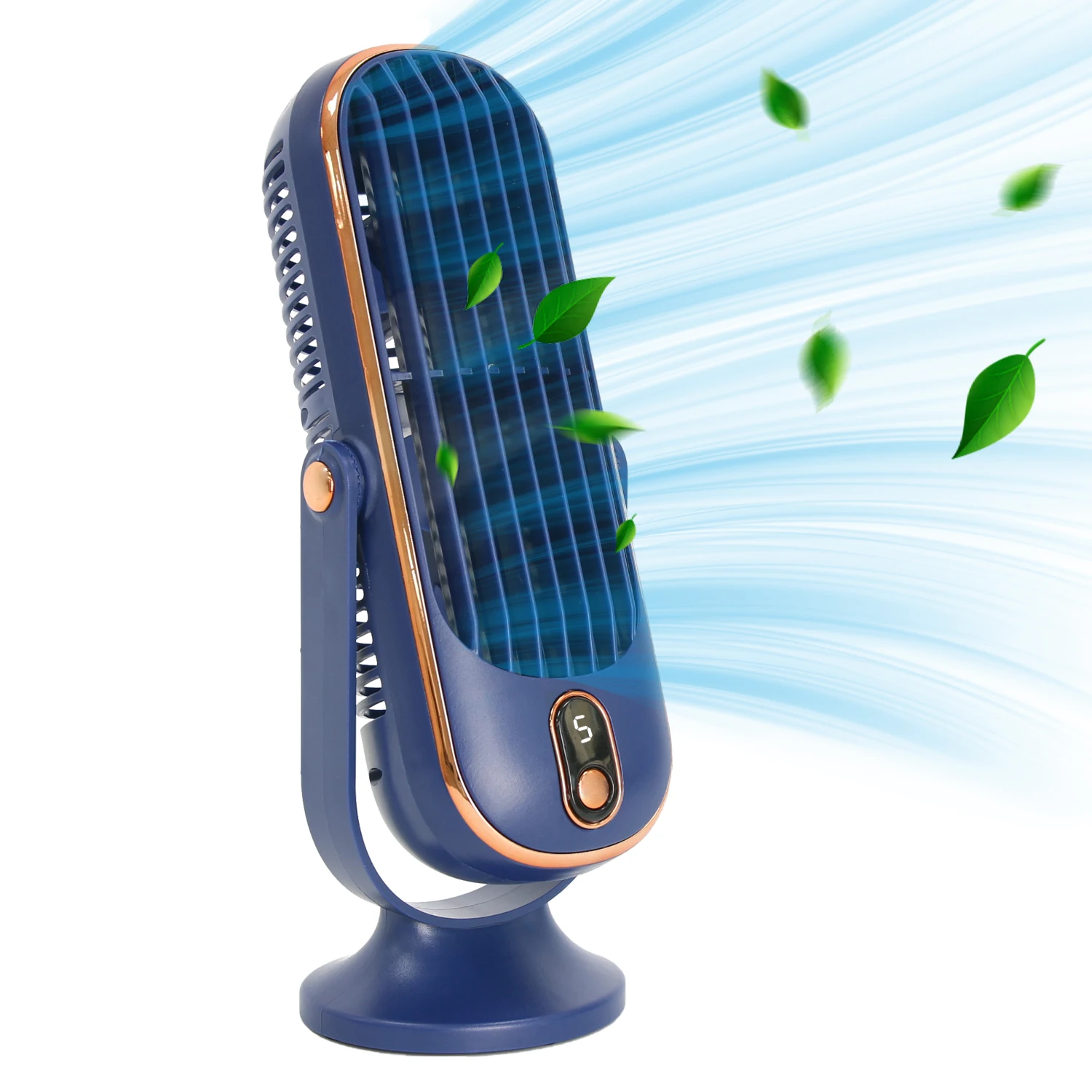 Portable USB Fan with Large Battery & Dual Motor 5 Speed Air Cooler, 720° Adjustable Cooling for Office, Travel, Camping, Outdo 
Portable USB Fan with Large Battery & Dual Motor 5 Speed Air Cooler, 720° Adjustable Cooling for Office, Travel, Camping, Outdo