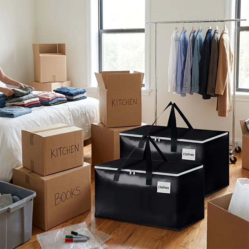 8pcs Heavy-Duty & Extra Capacity Moving Bags with Backpack Straps, Storage Totes with Double Zipper & Strong Handles, Packing Ba
8pcs Heavy-Duty & Extra Capacity Moving Bags with Backpack Straps, Storage Totes with Double Zipper & Strong Handles, Packing Ba
