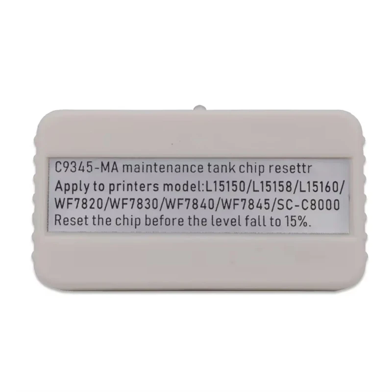 AU58-C9345 Коробка для обслуживания чернил Чип-сброса для Epson WF-7820 WF-7830 WF-7840 WF-7845 L18050 L15150 L15158 L15160 SC-C8000
AU58-C9345 Коробка для обслуживания чернил Чип-сброса для Epson WF-7820 WF-7830 WF-7840 WF-7845 L18050 L15150 L15158 L15160 SC-C8000