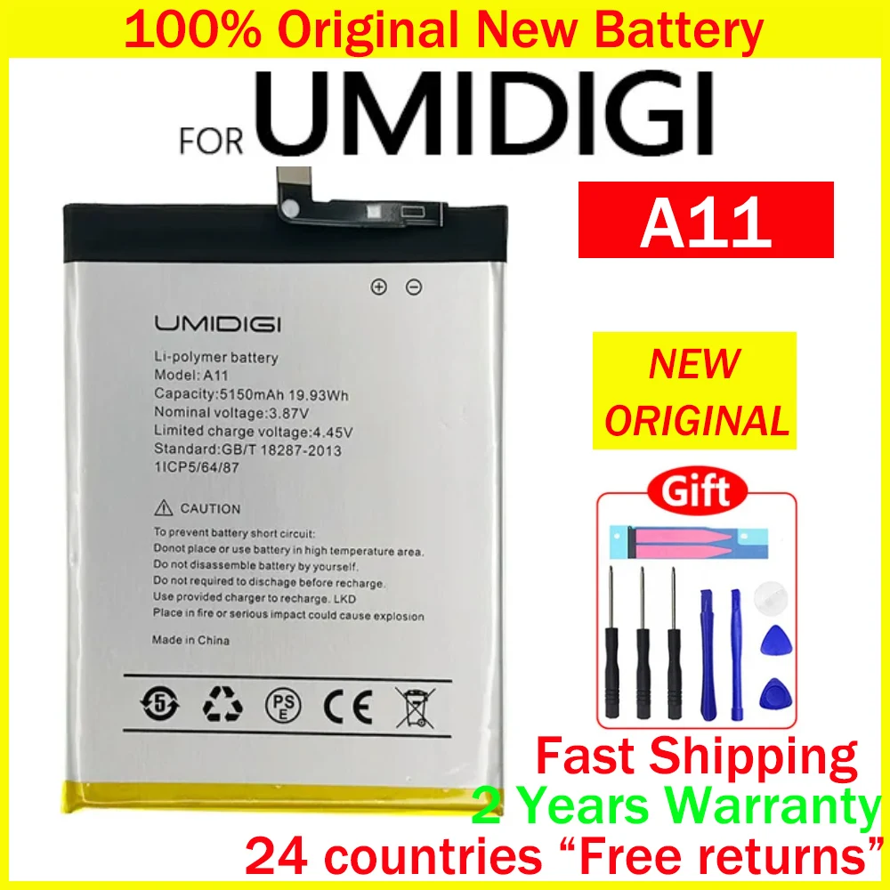 Новинка 100% оригинальный аккумулятор 5150 мАч для телефона UMI Umidigi A11 A11S аккумуляторы большой емкости с инструментами и номером отслеживания
Новинка 100% оригинальный аккумулятор 5150 мАч для телефона UMI Umidigi A11 A11S аккумуляторы большой емкости с инструментами и номером отслеживания