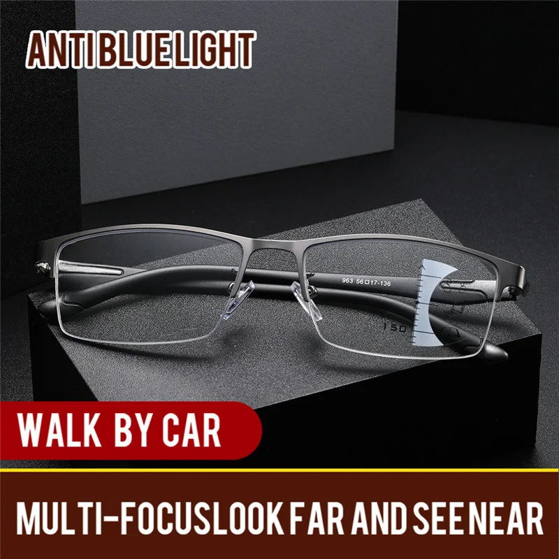 1 pair of blue light blocking multifocal reading glasses, metal frame, PC lens,perfect for mobile phones and driving use
1 pair of blue light blocking multifocal reading glasses, metal frame, PC lens,perfect for mobile phones and driving use