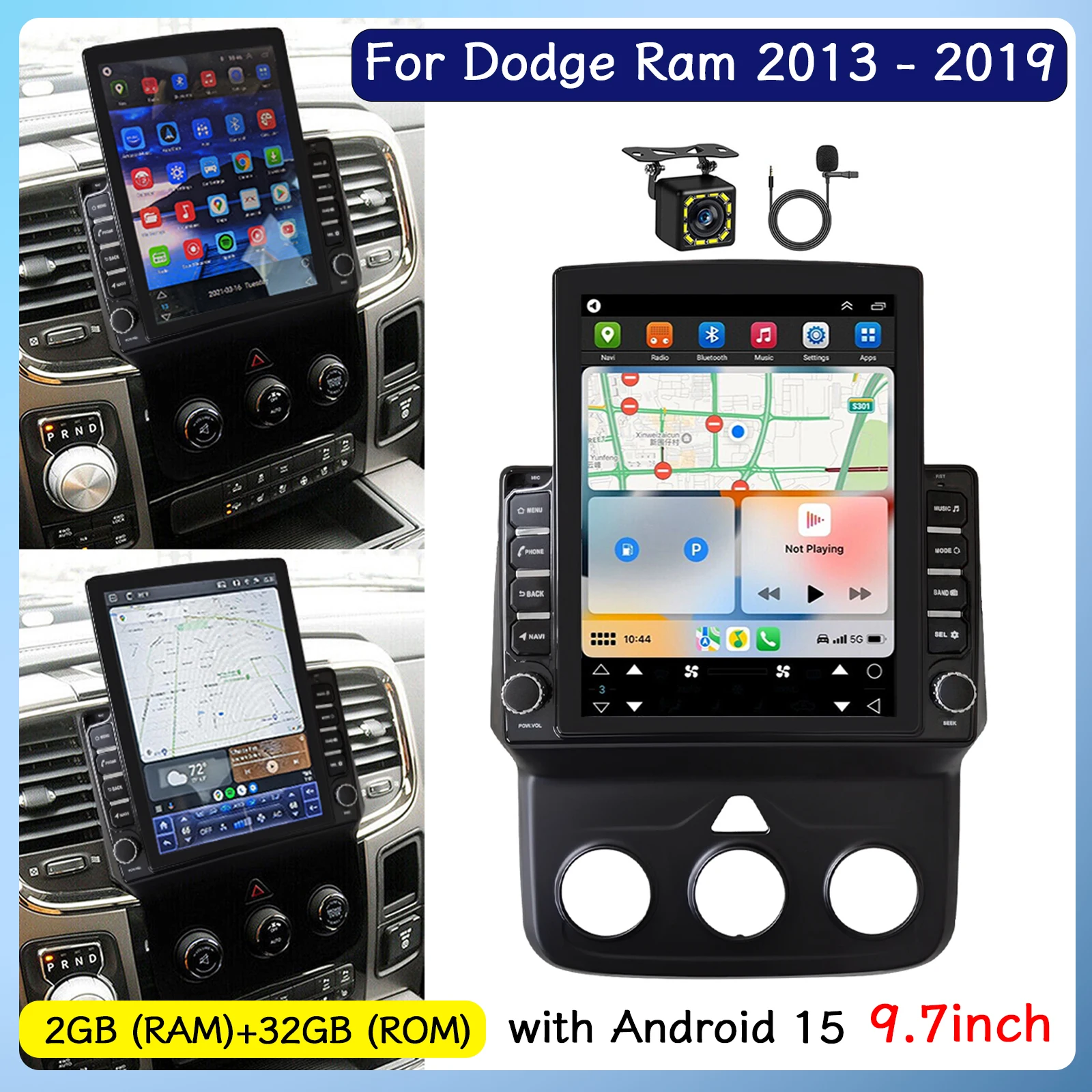 Car Stereo Multimedia Player For Dodge Ram 2013-2019 with Android14 Mirrorlink Carplay Wifi GPS DSP Car intelligent systems
Car Stereo Multimedia Player For Dodge Ram 2013-2019 with Android14 Mirrorlink Carplay Wifi GPS DSP Car intelligent systems