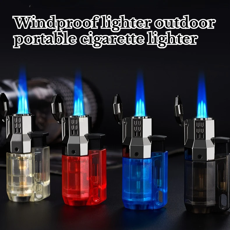 New Three Hole Straight Forward Windproof Lighter Outdoor Portable Cigarette Lighter Men's Cigarette Accessories Gift
New Three Hole Straight Forward Windproof Lighter Outdoor Portable Cigarette Lighter Men's Cigarette Accessories Gift