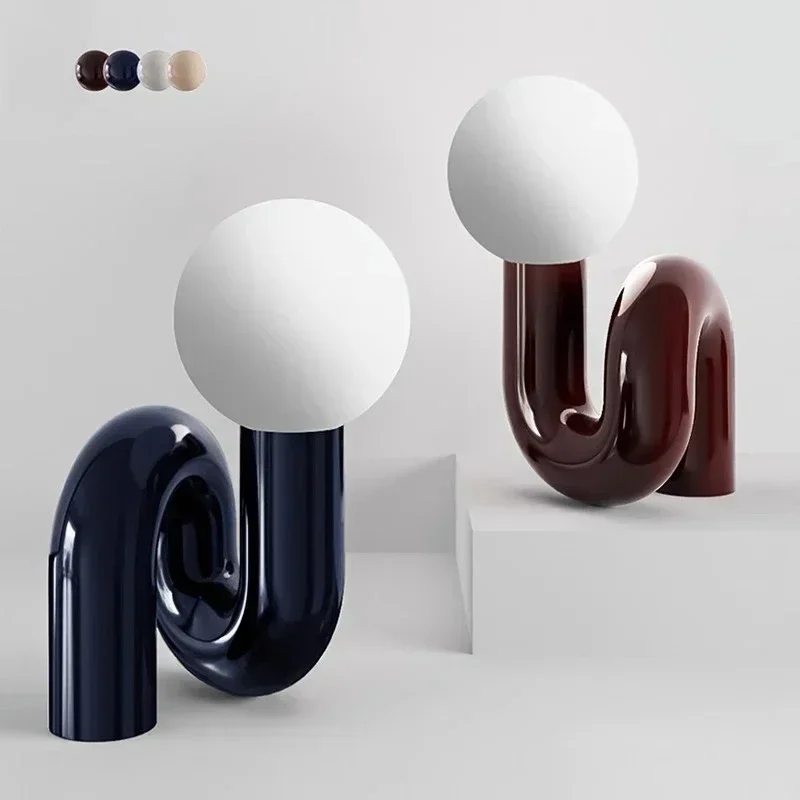 Resin Table Lamp Desk Light with Glass Ball Changeable G9 Bulb for Bedroom Living Room
Resin Table Lamp Desk Light with Glass Ball Changeable G9 Bulb for Bedroom Living Room