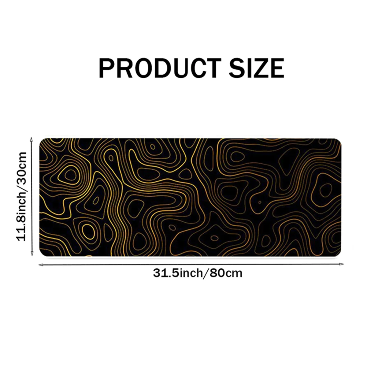 Compact Topographic Contour Extended Big Mouse Pad Computer Keyboard Mouse Mat Mousepad with 2mm Non-Slip 11.8x31.5Inch B
Compact Topographic Contour Extended Big Mouse Pad Computer Keyboard Mouse Mat Mousepad with 2mm Non-Slip 11.8x31.5Inch B
