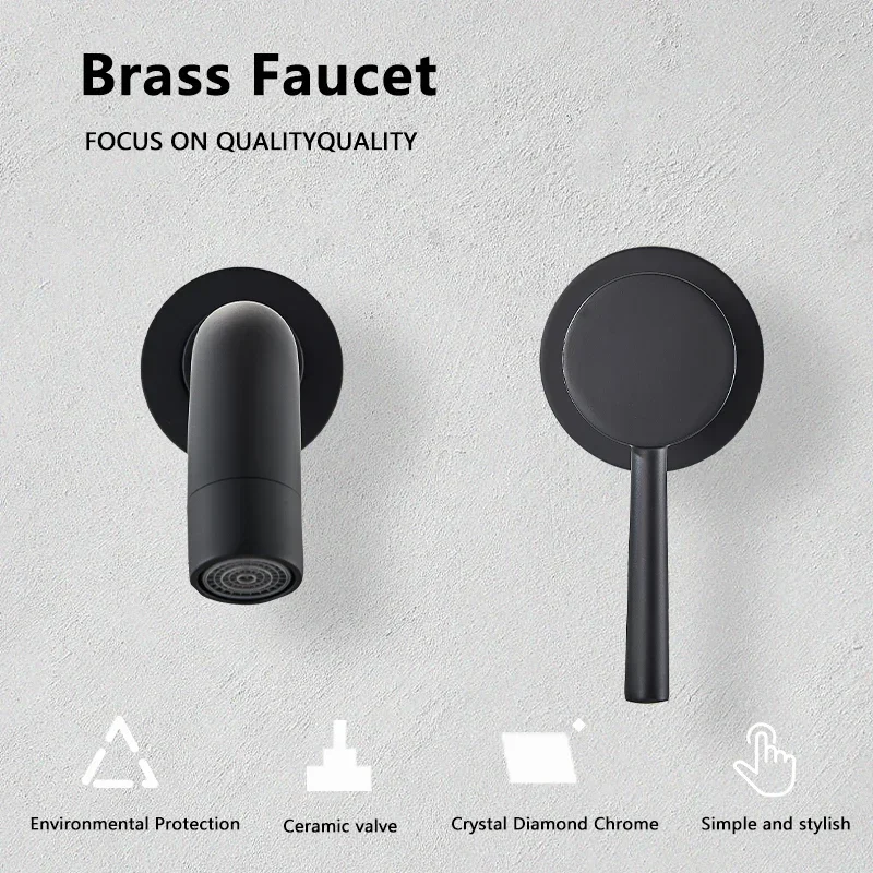 Basin Sink Faucet Bathroom Mixer Tap Wall Faucet 360 Rotation Brass Matt Black With Single Handle Hot Cold Water White Gold Tap
Basin Sink Faucet Bathroom Mixer Tap Wall Faucet 360 Rotation Brass Matt Black With Single Handle Hot Cold Water White Gold Tap