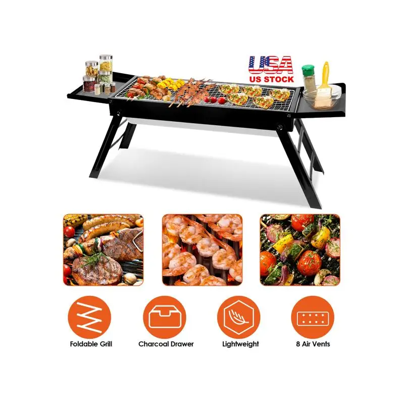 Portable Griddle, Foldable BBQ Kabob Grill for Outdoor Camping, Picnic, Garden, Backyard, Travel Skewers, Easy to Use and Carry
Portable Griddle, Foldable BBQ Kabob Grill for Outdoor Camping, Picnic, Garden, Backyard, Travel Skewers, Easy to Use and Carry