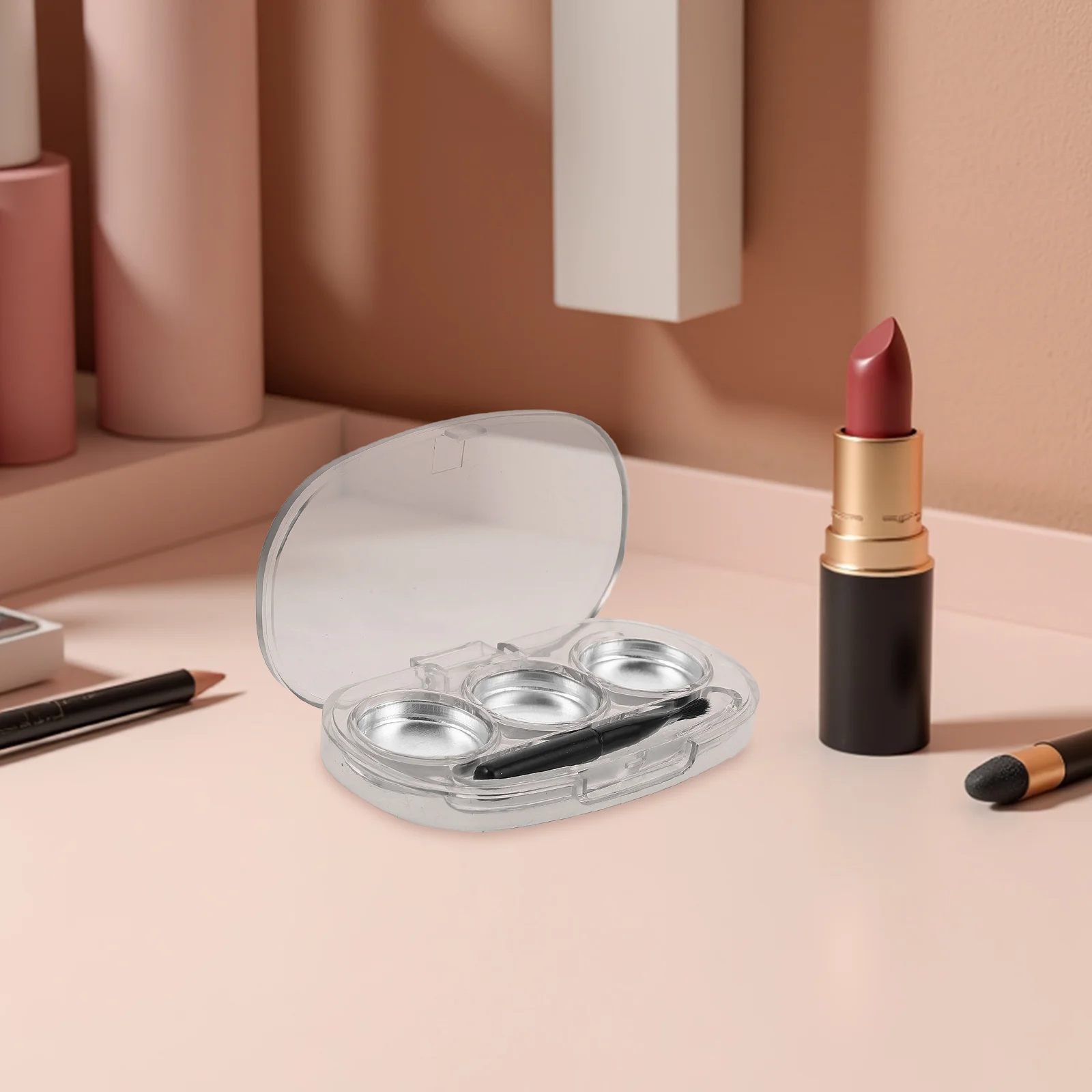 3Pcs Makeup Case Organizer Clear Empty Eye Shadow Holder Compact Travel Palette Storage Box Brush Included Portable Makeup
3Pcs Makeup Case Organizer Clear Empty Eye Shadow Holder Compact Travel Palette Storage Box Brush Included Portable Makeup