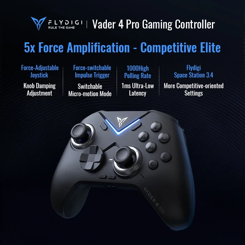 Vader 4 Pro Controller Vibrate Trigger Switch Adjust Joystick Wireless Game Handle Support PC/Switch/Mobile
Vader 4 Pro Controller Vibrate Trigger Switch Adjust Joystick Wireless Game Handle Support PC/Switch/Mobile