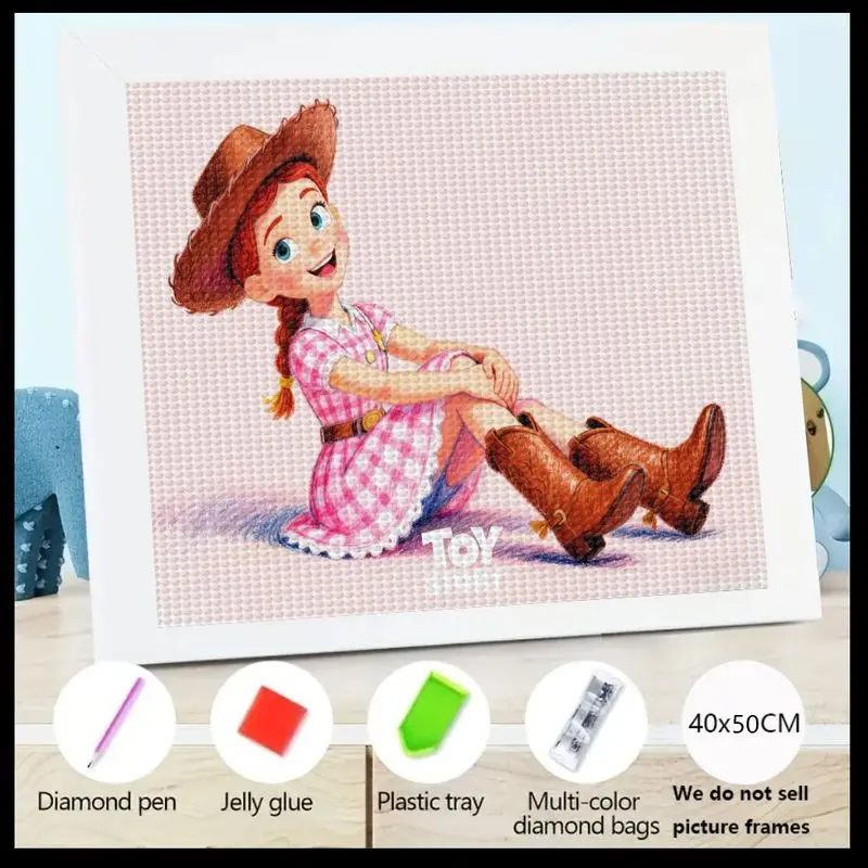 1 шт. Disney Pixar Toy Story Jessie 5D набор для алмазной живописи, набор для рисования драгоценных камней со стразами «сделай сам», милый персонаж мультфильма «Пастушка»
1 шт. Disney Pixar Toy Story Jessie 5D набор для алмазной живописи, набор для рисования драгоценных камней со стразами «сделай сам», милый персонаж мультфильма «Пастушка»