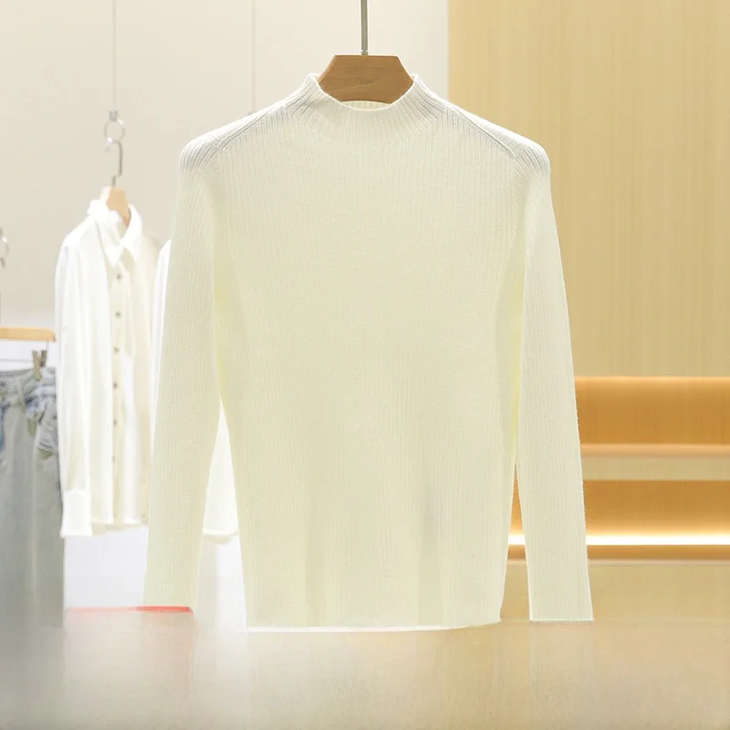 Faionable Korean Sle Knitted Slim Fit f High Collar Women's Sweater Elastic Warm Winter Base Layer irt 2025 New Arrival
Faionable Korean Sle Knitted Slim Fit f High Collar Women's Sweater Elastic Warm Winter Base Layer irt 2025 New Arrival