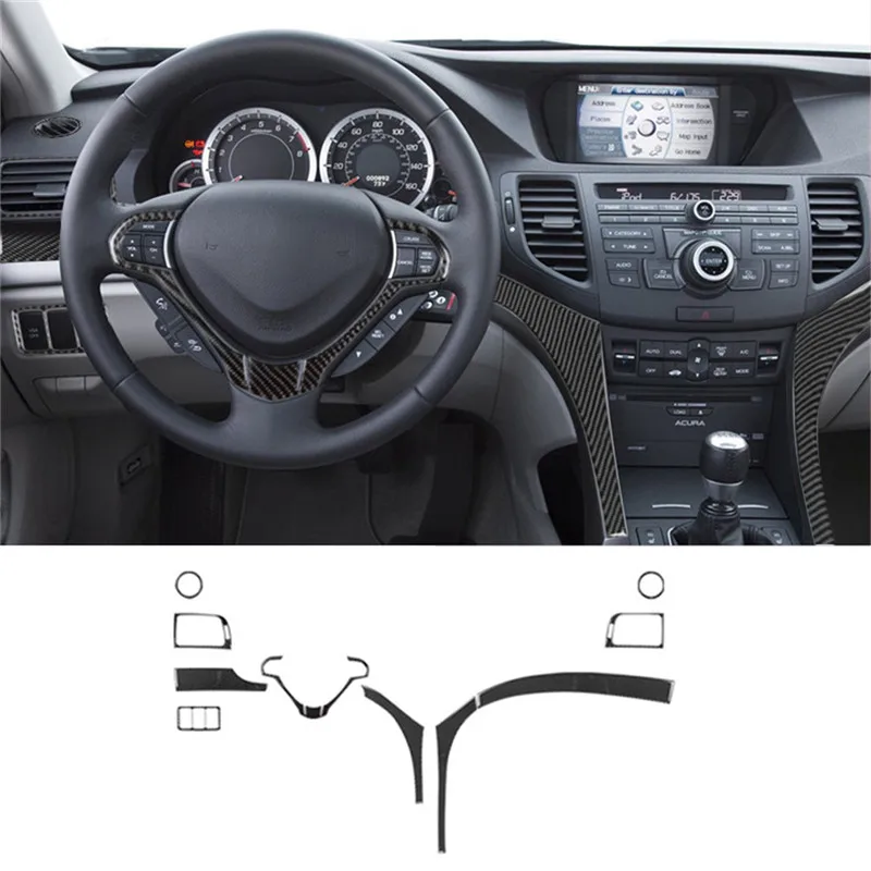 10Pcs Carbon Fiber Car Dashboard Decorative Stickers For Acura TSX 2009-2014 Styling Accessories
10Pcs Carbon Fiber Car Dashboard Decorative Stickers For Acura TSX 2009-2014 Styling Accessories