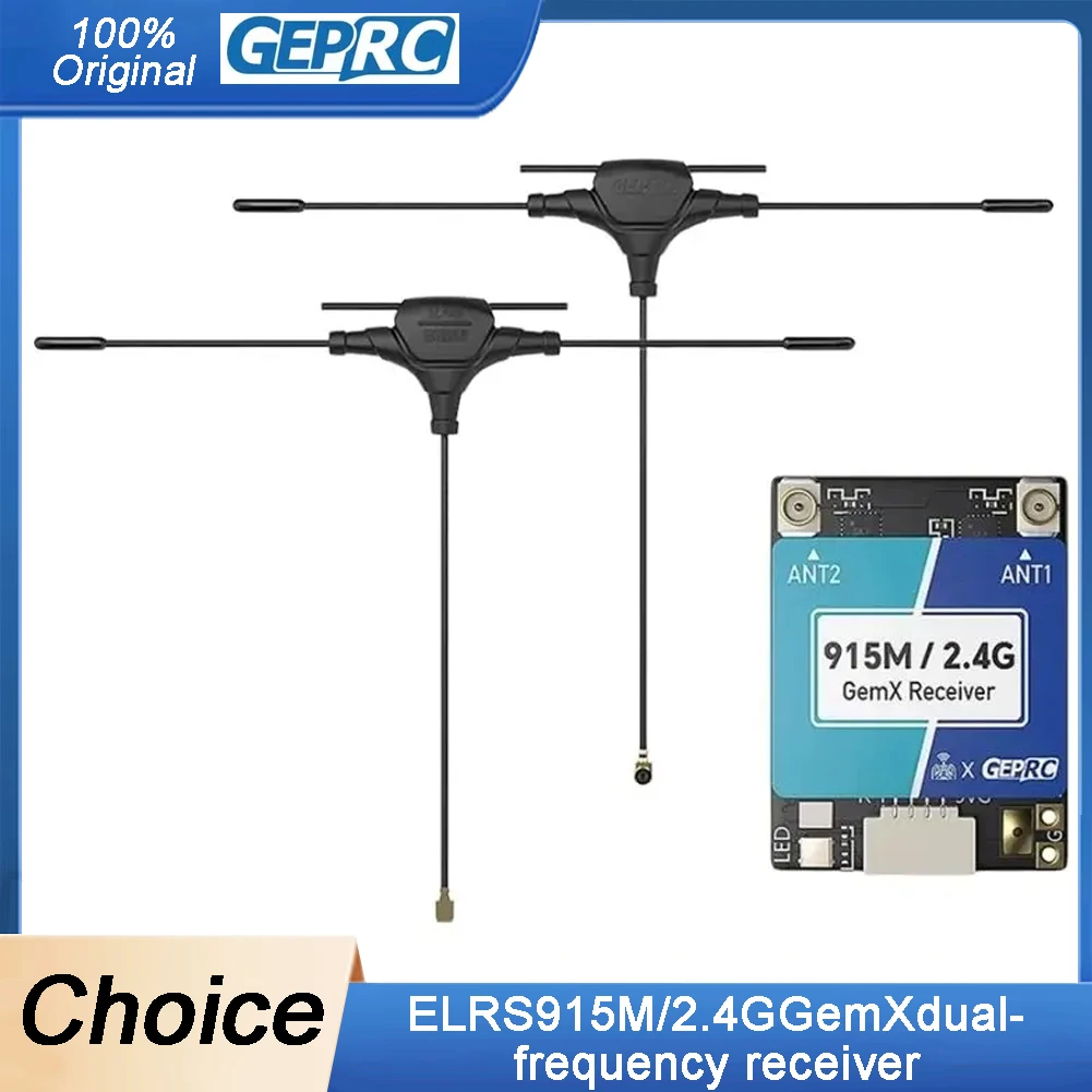 ELRS GemX Gemini Receiver - 915M/2.4G, 25-1000Hz Refresh Rate, 5V 100mw, Ipex1 Antenna for RC FPV Drone
ELRS GemX Gemini Receiver - 915M/2.4G, 25-1000Hz Refresh Rate, 5V 100mw, Ipex1 Antenna for RC FPV Drone