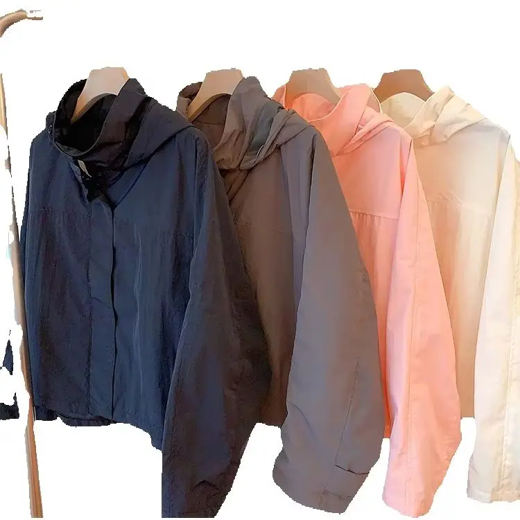 Women's Windproof Windbreaker Jacket 2026 Solid Long Sleeve Outdoor Sport Hooded Thin Coat for Women
Women's Windproof Windbreaker Jacket 2026 Solid Long Sleeve Outdoor Sport Hooded Thin Coat for Women