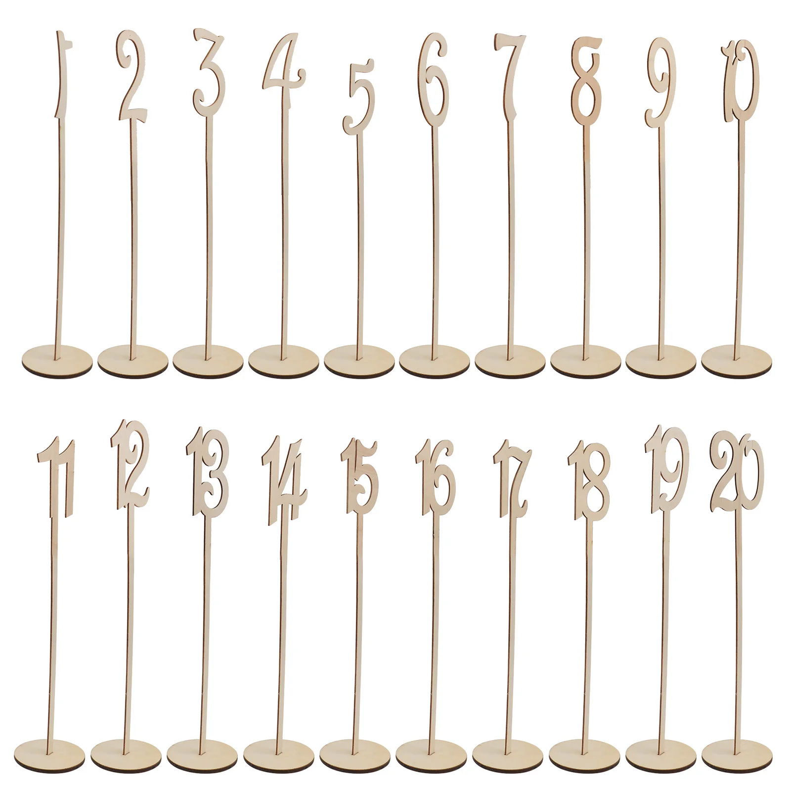 Table Number Plate Decoration Party Wedding Numbers Card for Wooden Sticks Marking
Table Number Plate Decoration Party Wedding Numbers Card for Wooden Sticks Marking