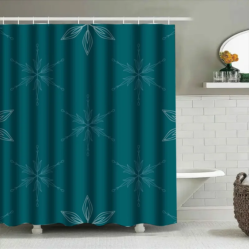 Unique Snowflake Pattern Shower Curtain Blue Flower Design Bath Decor Waterproof Fabric Shower Panel for Bathroom
Unique Snowflake Pattern Shower Curtain Blue Flower Design Bath Decor Waterproof Fabric Shower Panel for Bathroom
