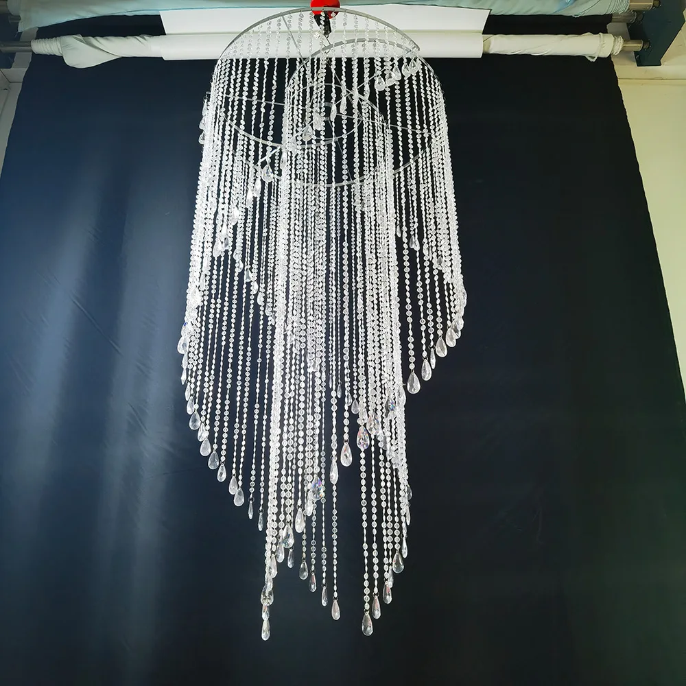 Wedding props acrylic crystal bead curtain chandelier window stage wedding venue decoration lights
Wedding props acrylic crystal bead curtain chandelier window stage wedding venue decoration lights