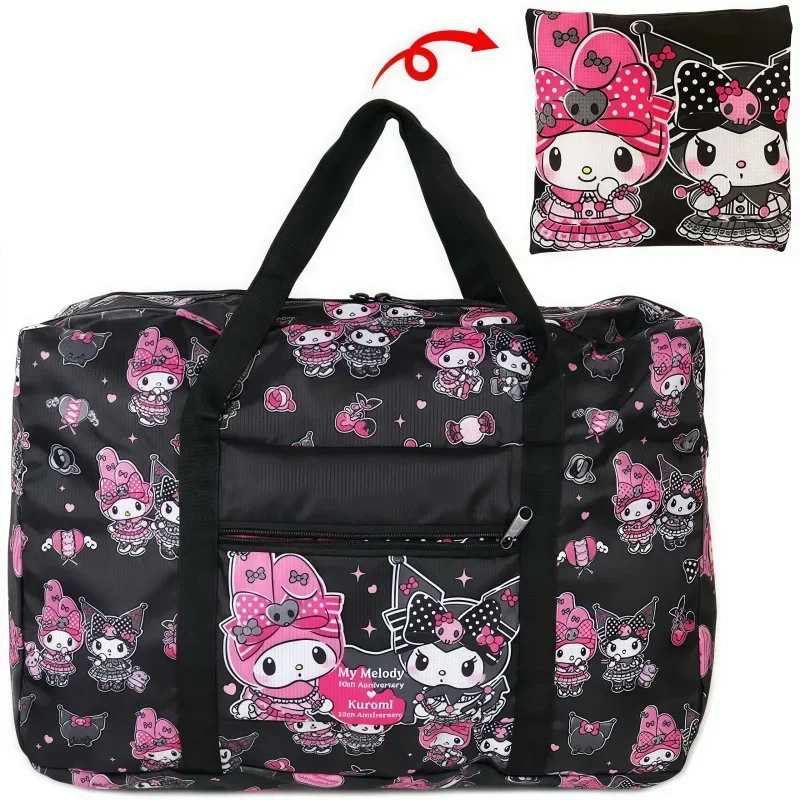 Дорожная сумка Hello Kitty, милая складная легкая тележка Kuromi, большая вместительная сумка для скоростного спуска, многофункциональная сумка для хранения
Дорожная сумка Hello Kitty, милая складная легкая тележка Kuromi, большая вместительная сумка для скоростного спуска, многофункциональная сумка для хранения