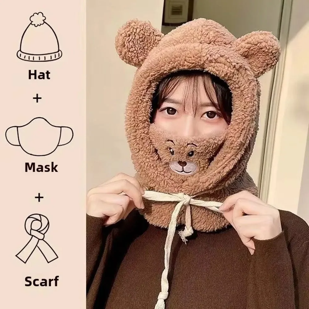Cute Premium Plush Material Warm Furry Hat Windproof Warm Lining Scarf Mask Integrated Hat Beanies Caps
Cute Premium Plush Material Warm Furry Hat Windproof Warm Lining Scarf Mask Integrated Hat Beanies Caps