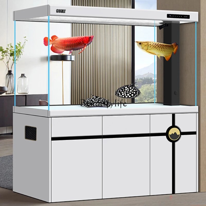 Fish tank living room large ultra-white ecological floor bottom filter household partition smart aquarium
Fish tank living room large ultra-white ecological floor bottom filter household partition smart aquarium