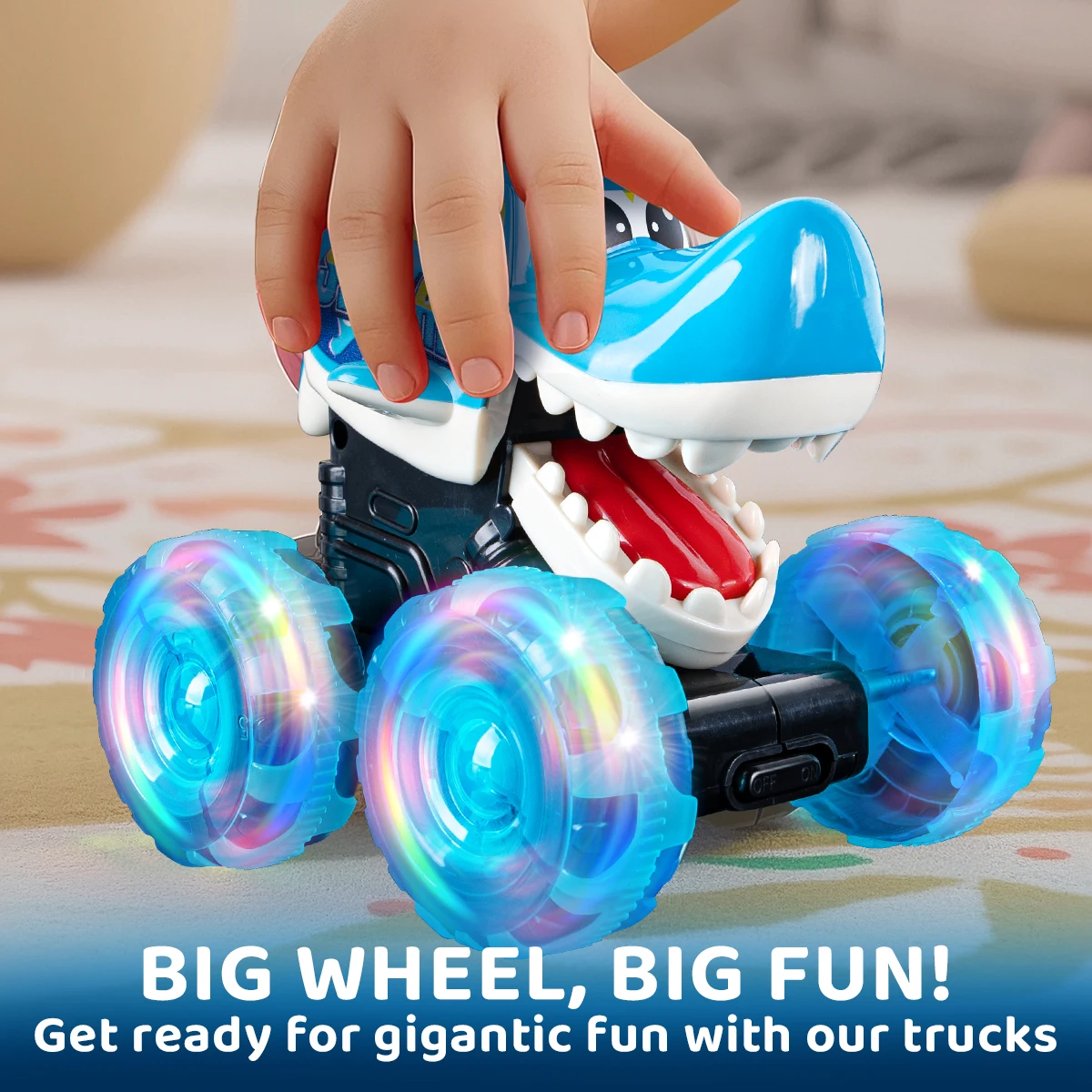 Kids Monster Truck Toys, Bump & Go Electric Animal Car with Led Light up Wheels, Interactive Toddler Toys with Moving Mouth,Girl
Kids Monster Truck Toys, Bump & Go Electric Animal Car with Led Light up Wheels, Interactive Toddler Toys with Moving Mouth,Girl