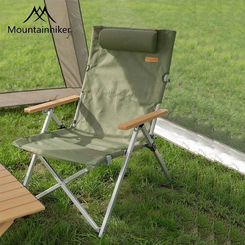 MOUNTAINHIKER Four-gear Adjustable Chair with Pillow Outdoor Portable Camping Chair Fishing Relax Folding Armrests Lounge Chair 
MOUNTAINHIKER Four-gear Adjustable Chair with Pillow Outdoor Portable Camping Chair Fishing Relax Folding Armrests Lounge Chair