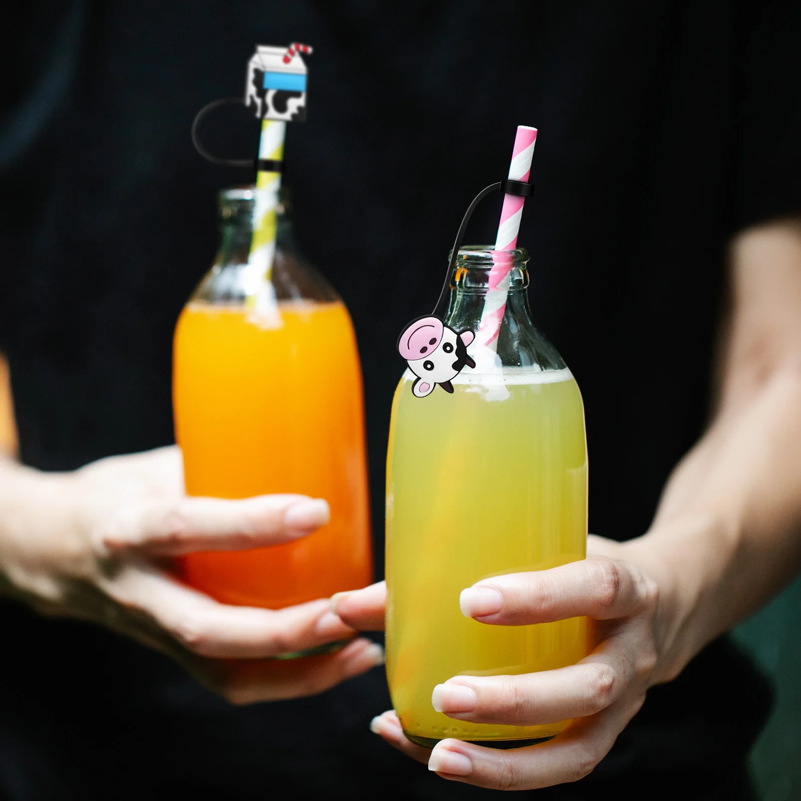 10 Pcs Dustproof Drinking Straw Covers Silicone Cow Shaped Reusable Toppers Small Stoppers Protectors 1749-16 17108-01-10 Safe
10 Pcs Dustproof Drinking Straw Covers Silicone Cow Shaped Reusable Toppers Small Stoppers Protectors 1749-16 17108-01-10 Safe