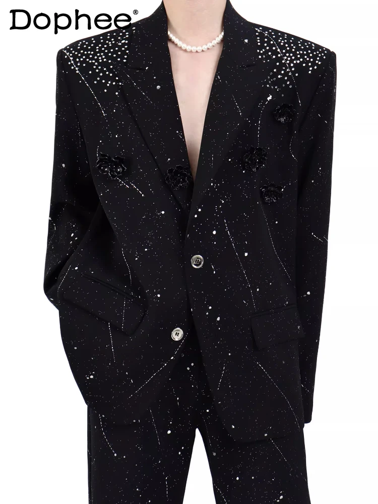 Trendy Starry Sky Blazers 2026 Men's Spring New Light Luxury Rhinestone Chic Long-sleeve Unique Jackets Sparkling Tailored Coats
Trendy Starry Sky Blazers 2026 Men's Spring New Light Luxury Rhinestone Chic Long-sleeve Unique Jackets Sparkling Tailored Coats