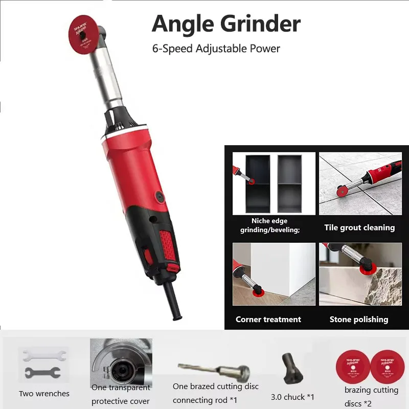 Mini Electric Angle Grinder 190W/220V - Reliable 6-Speed Adjustable Power Tool for Efficient Grinding & Cutting
Mini Electric Angle Grinder 190W/220V - Reliable 6-Speed Adjustable Power Tool for Efficient Grinding & Cutting